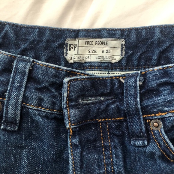 free people jean cut off shorts - Picture 3 of 5